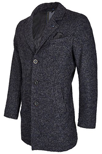 CALAMAR MENSWEAR 120670 Cappotto, Blu (Blau 40)