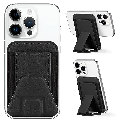 Miroddi for Magsafe Wallet Stand, Magnetic Phone Wallet for iPhone 16/15/14/13/12 Series, Leather...