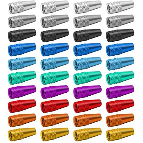 FRIUSATE 40Pcs Presta Valve Caps Set Cover