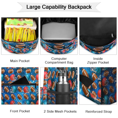 Sac à dos d'école Galaxy Sky grand format pour ordinateur portable - 3