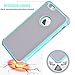 Tekcoo iPhone 6S Case, iPhone 6 Sturdy Case,[Tmajor] for iPhone 6 / 6S (4.7 INCH) Case Shock Absorbing Impact Defender Slim Cover Shell w/Plastic Outer & Rubber Silicone Inner [Turquoise/Grey]