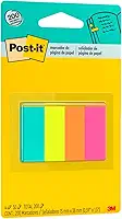 Post-it, 3M, Marcador de Página de Papel 38 mm x 15 mm - 4 Blocos
