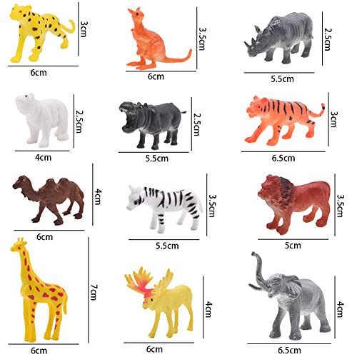 Set di Giocattoli per Animali da 12 Pezzi,Mini