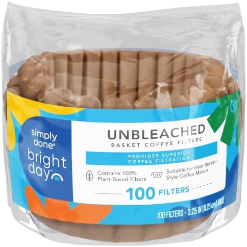 Unbleached Coffee Filter Basket 8-12 Cup, 100 Count image 2
