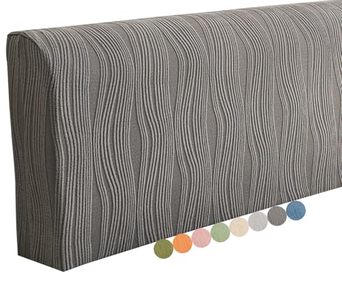 Housse de Tete de Lit Anti-poussière Elastiqu, Housse Tete de Lit Extensible Queen Size et King Size, Moderne Housse de Protection Tête de Lit Déhoussable...