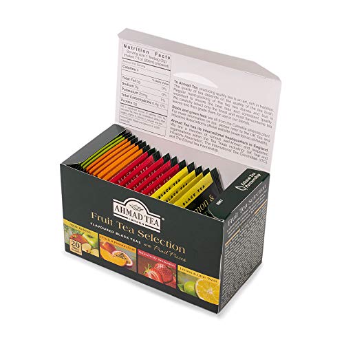Ahmad Tea Selección de té de frutas de 4 tés con frutas negras - 20 bolsitas de té - Imagen 7