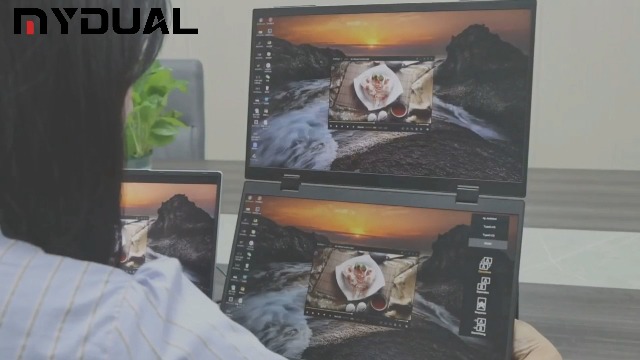 Amazon.co.jp: MyDual デュアルモバイルモニター 14インチ 上下2画面