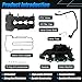 615-380 25200449 55573746 Engine Intake Manifold & Valve Cover Kit with 25193343 Valve Tube Fit 2012-2020 for Chevy Chevrolet Cruze Limited Sonic Trax Buick Encore 1.4L, 55573168,55577314,25198498