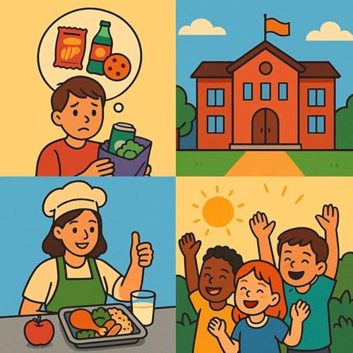 Page de couverture de Kitchen Coup: The Lunch Lady Who Ditched Ultra-Processed Food to Heal Kids' Brains