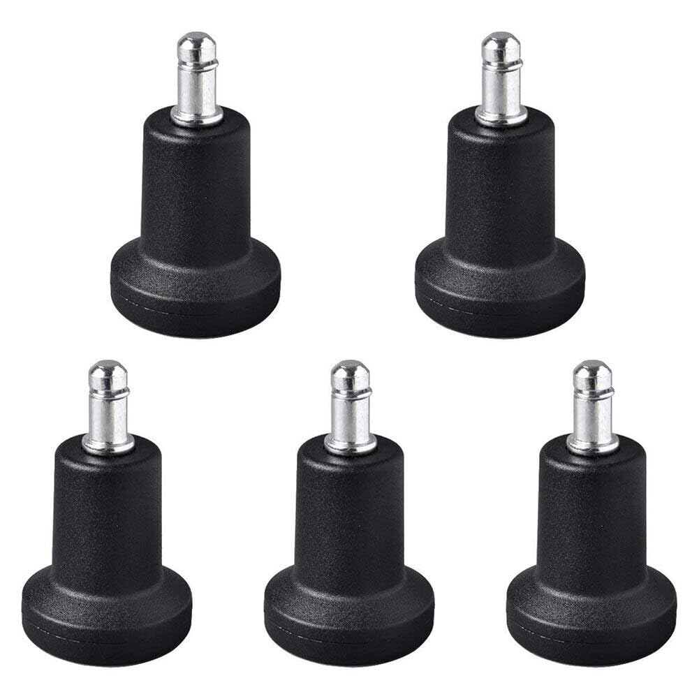 5PCS High Profile Bell Glides 2.5" Replacement Office Desk Chair or Stool Swivel Caster Wheels to Fixed Stationary Castors,Great to Wheels on an Office Chair at Home or in Office to Keep Chair Steady