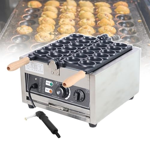 forplubossmmp Gaufriers À Bulles Commerciaux 1800 W | Machine À Gaufres Électrique en Forme D'Œuf | Minuterie De 0 À 5 Minutes | Machine À Boules De Gaufres Antiadhésives | Facile À Nettoyer