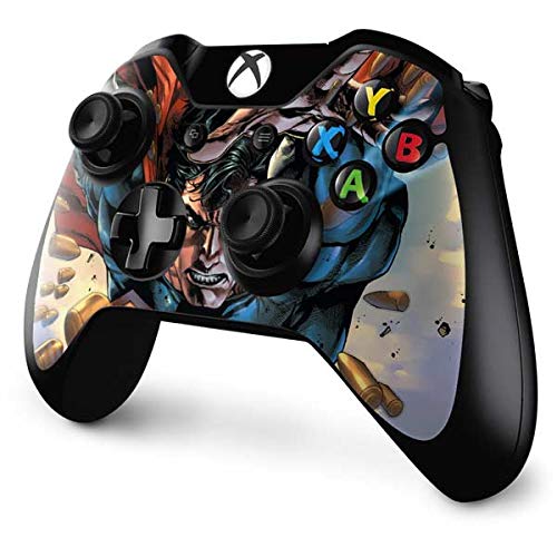 Skinit Decal Gaming Skin Compatible with Xbox One Controller - Officially Licensed Warner Bros Superman Stops Bullets Design