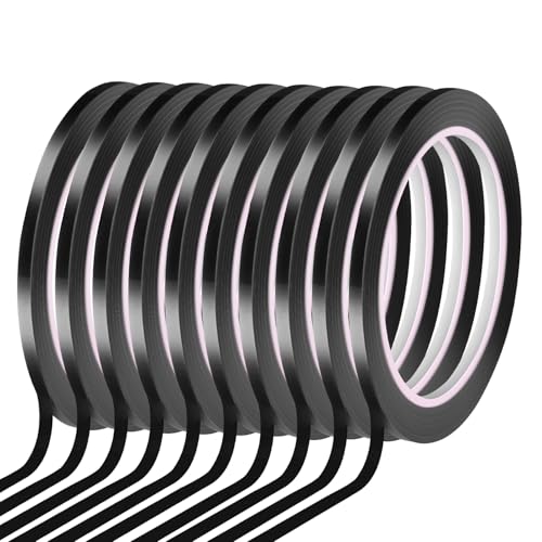 WSPER 10 Rolls 1/8' Whiteboard Tape Self-Adhesive Vinyl Tape for Pinstripe Dry Erase Board Tapes...
