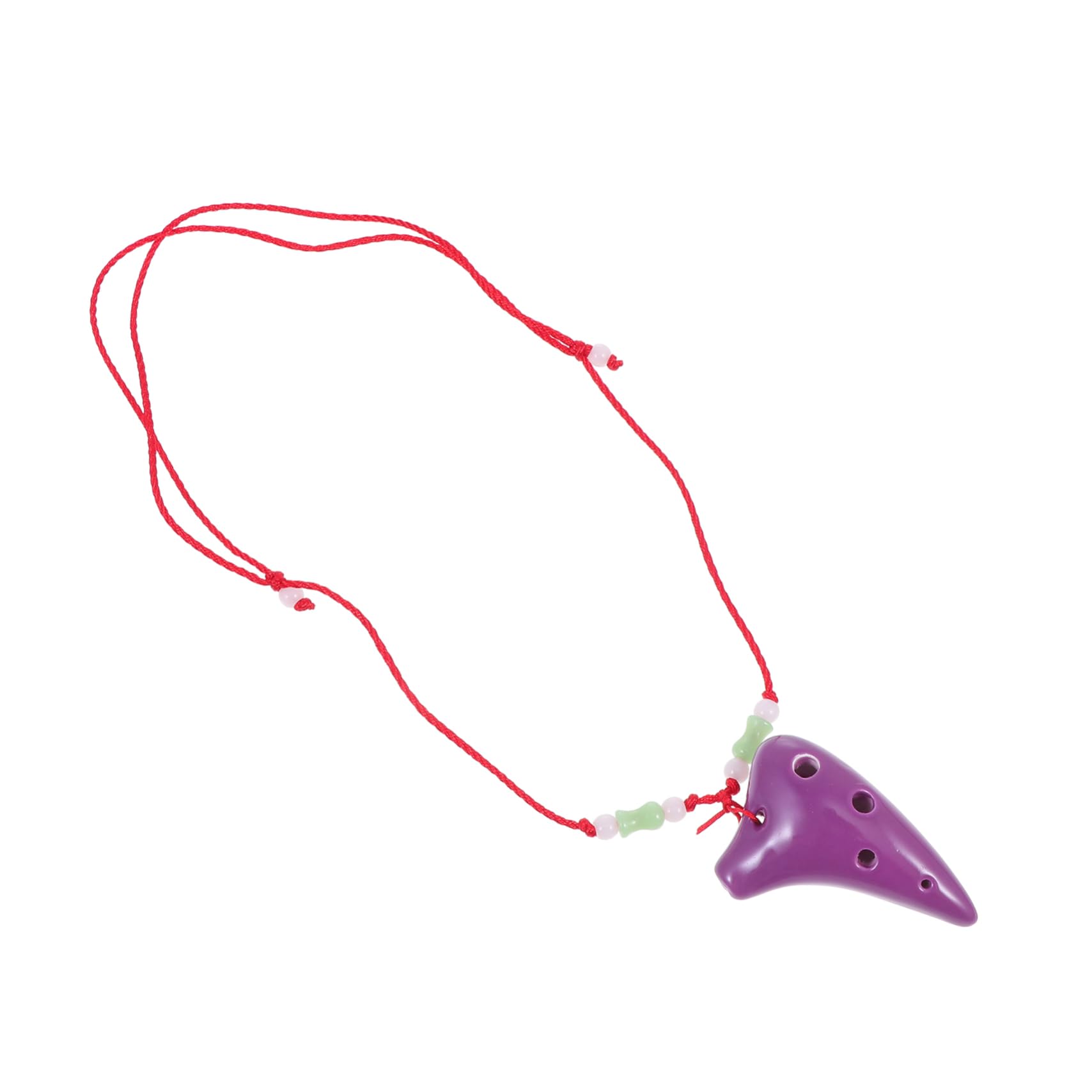 SUPVOX Mini Ocarina 6holes Musical Instrument Beginner Ethnic Flute Purple Clay Easy to Play Random Color