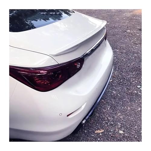 Aileron arrière Infiniti Q50S blanc - Becquet de coffre voiture sport 2013 à 2017
