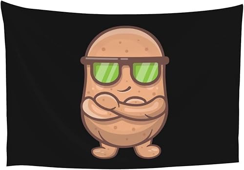 LIFANGMI Bonito tapiz de papas de 60 x 40 pulgadas, tapiz decorativo para dormitorio, sala de estar, dormitorio universitario