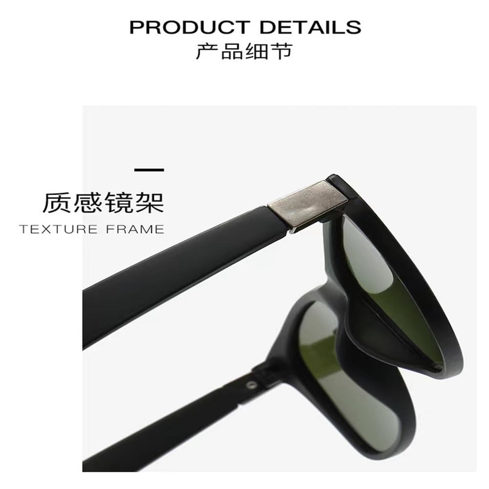 Gafas de sol cuadradas unisex para conducir y pescar, para hombre y mujer, gafas de sol de moda antirreflejos.
