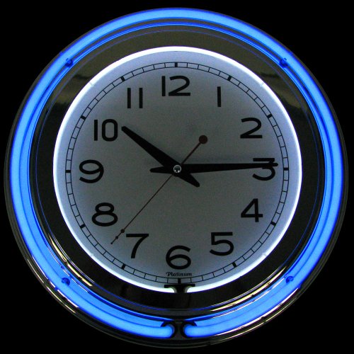 image for Trademark Gameroom Lavish Home Retro Neon Wall Clock - Battery Operate