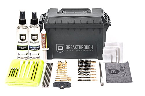 Breakthrough Clean Technologies Ammo Can Cleaning Kit, w/ 6oz Solvent, Oil, & SS Rods, Multi-Color