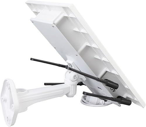 Miniatura 8 de Vikye Enrutador de módem 4G LTE alimentado por energía solar, extensor WiFi solar de 2.4 GHz, alcance WiFi de 164.0 ft, batería integrada de 20000