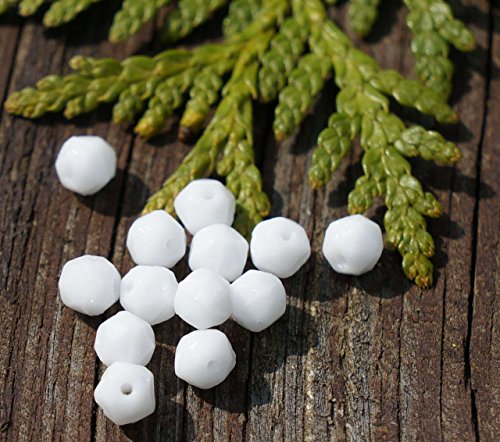 Bianco ceca Bicono Pentagono Perle ceca Perle di