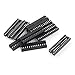 Aexit 10 Pcs Audio & Video Accessories 2.54mm 2 Row 28 Pin Solder Narrow DIP IC Chip Connectors & Adapters Socket Adaptor