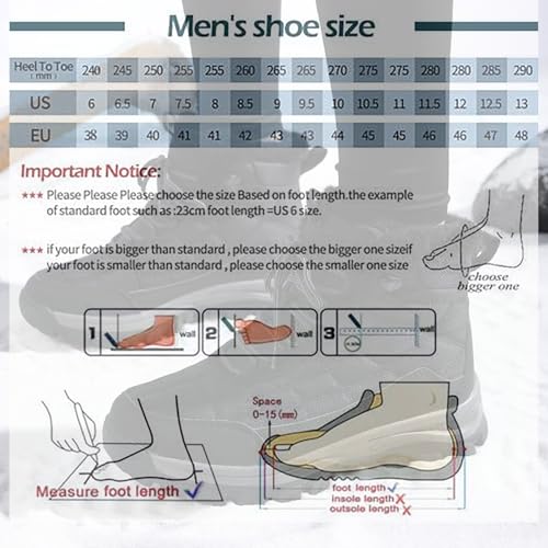 Men's Winter Fur Lined Warm Snow Boots Outdoor High-top Waterproof Non-slip Hiking Ankle Boots Comfort Walking Climbing Work Trekking Booties2