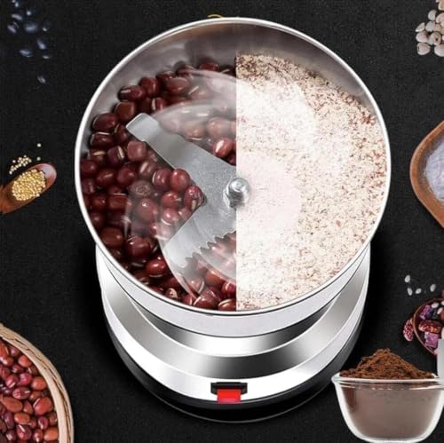 Image of KASHTHABHANJAN PHARMA Nima Mixer Grinder Smash Machine Stainless Steel Multifunctional Electric Grinder & Chopper Dried Spice Hurbal Masala Coffee Beans, Nuts & Grains (Silver)