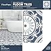 FloorPops 12-in by 12-in Blue Ezra Vinyl Peel & Stick Floor Tiles (10 Tiles), (10 sq.ft./Carton)