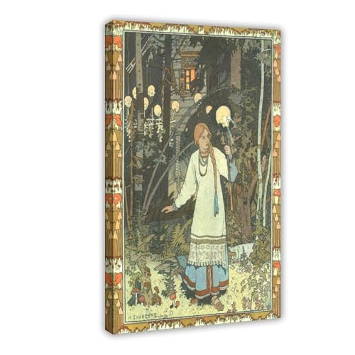 Impression sur toile Vasilisa Ivan Bilibin | Cadre suspendu pour salon 61x91 cm