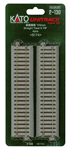 Kato Unitrack 2-130 Rail Droit 174 mm pour agrandir le circuit du salon