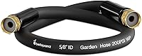 Vista 1 de Manguera de jardín corta de 1 pie x 5/8 pulgadas hembra a hembra, conector extensor de manguera de agua pequeña resistente, conexiones sin fugas