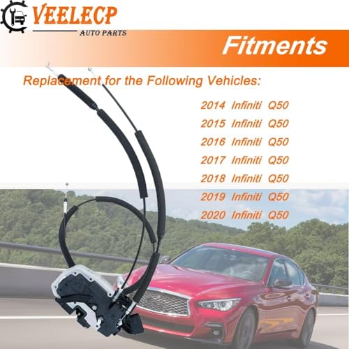 Image of Door Lock Actuator Compatible with 2014-2020 Q50 Rear Left Driver Side