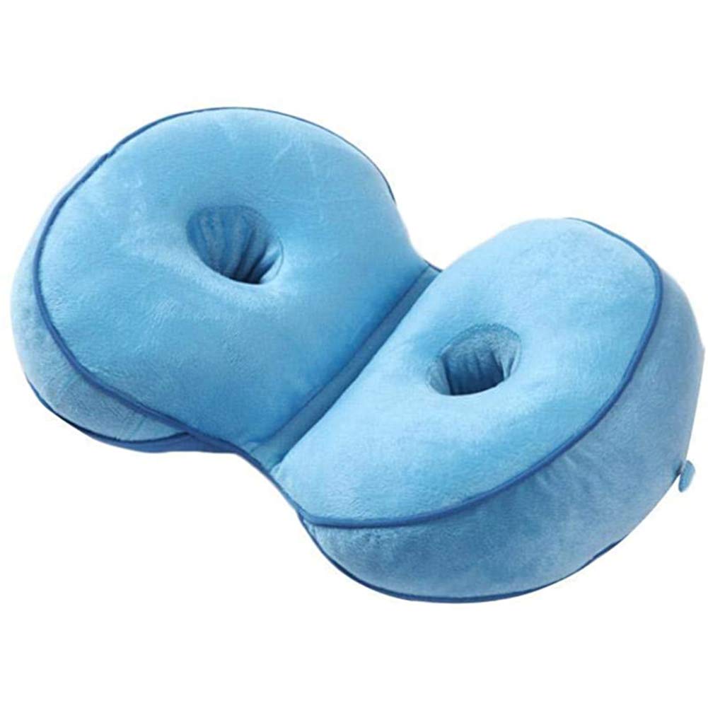 Msql Blue Dual Comfort Cushion Lift Hips Up Seat Cushion Orthopedic Butt Pad Support Cushion, For Pressure Relief, Shaping,