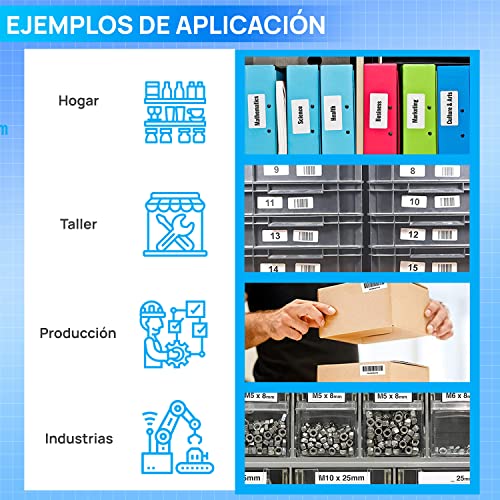 5x Bubprint Rollos de Etiquetas Compatible para Brother DK-22205 para P-Touch QL500 QL500BW QL550 QL560 QL570 QL700 QL710 QL710W QL720NW QL800 QL810W QL820 QL820NWB QL820NW QL1060N QL1100