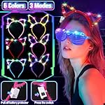 150PCS Glow in the Dark Party Supplies for Kids Adults, Light Up Party Favors with Light Up Glasses, Headband, Rings, 100 Glow Sticks Bulk Party Pack DIY Glow Necklaces Bracelets, Neon Party Supplies - Image 5