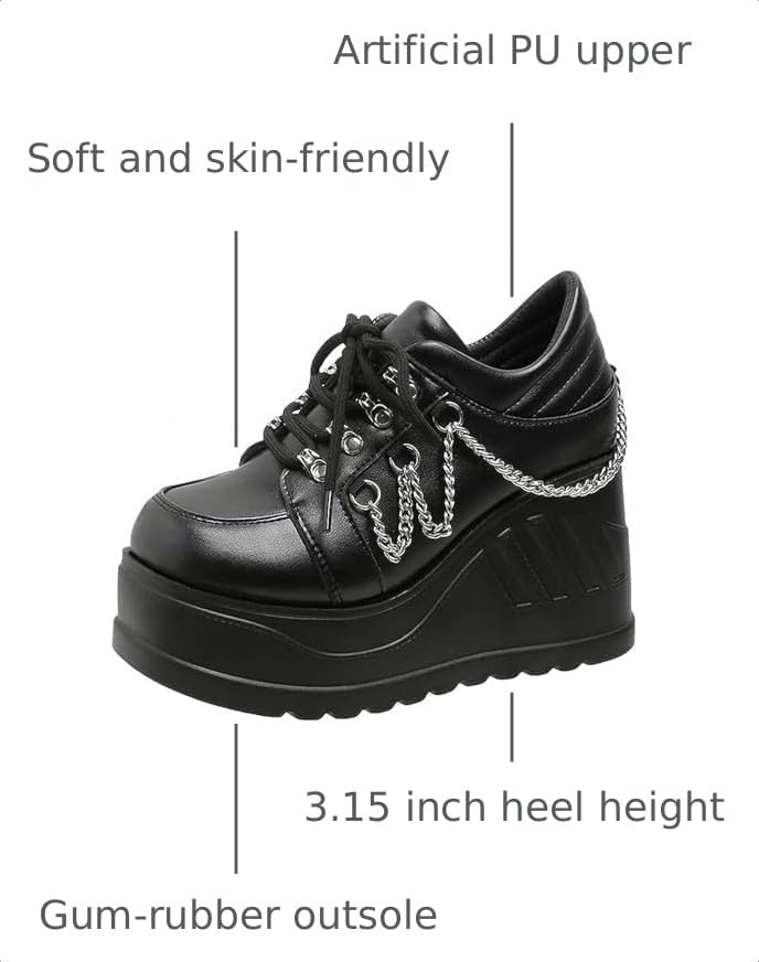 Image of Ulalaza Women Mary Jane Dress Pumps Lolita Shoes Cute Platform Gothic Double Ankle Strap Round Toe Chunky Heel Uniform Pumps Shoes Perfect for School Party Business Work Dance Date Night Club