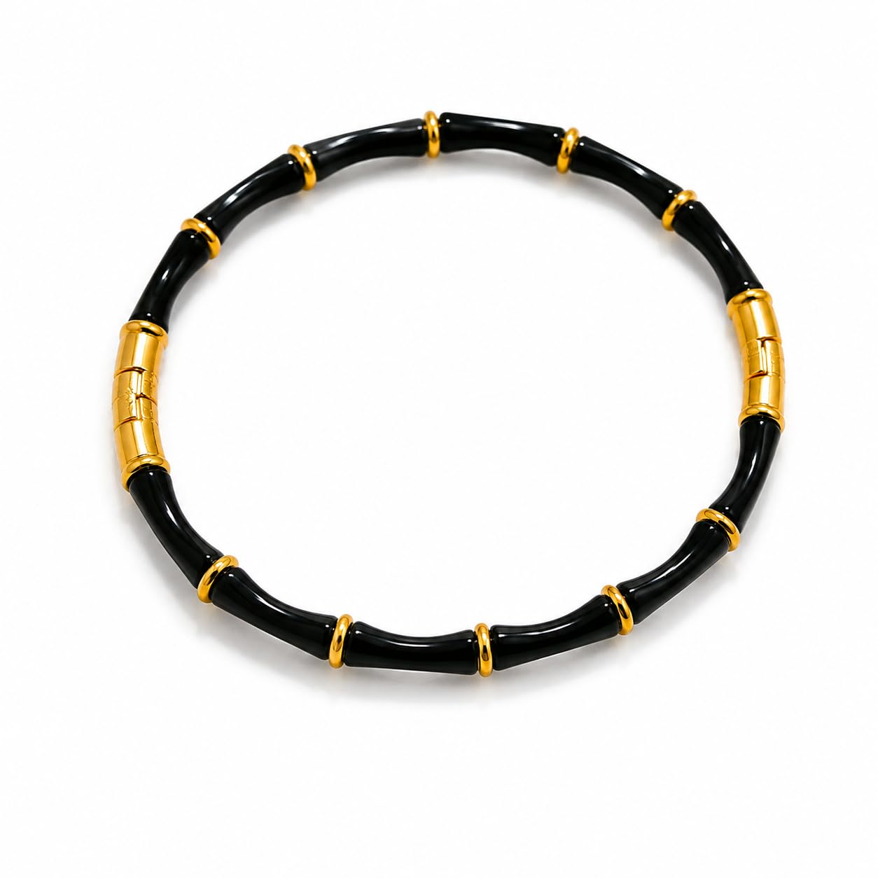 Premium Black & Gold Bamboo Kada-image-46