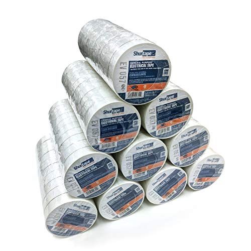 Shurtape 200783 EV 057C UL Listed Electrical Tape White 3/4in x 66ft Case of 100