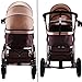 VEVOR Foldable Anti-Shock Newborn Stroller, Golden