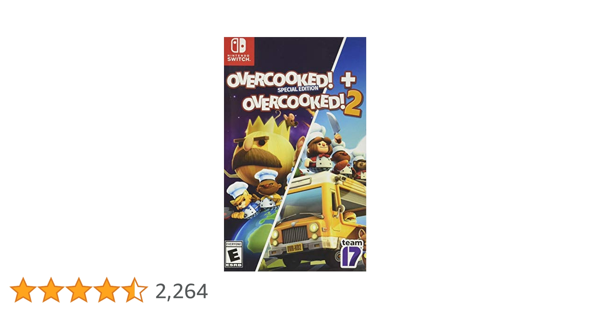 Nintendo Overcooked Double Pack - 75 Levels of Chaotic Cooking