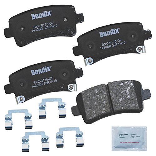 Image of Bendix Priority1 CFC1430SR Ceramic Rear Brake Pads for Select Models Buick Allure, LaCrosse, Regal, Cadillac XTS, Chevrolet Impala, Malibu, Malibu Limited, Saab 9-5