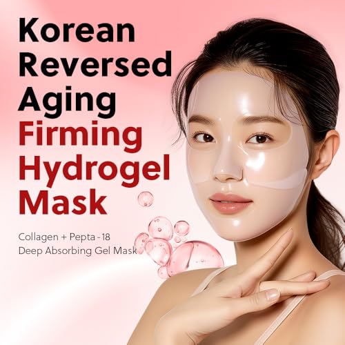Collagen Deep Absorbing Hydrogel Mask, Korean Collagen Hydrogel Mask, Overnight Face Mask, Hydrating, Glass skin, Rejuvenation, Korean Skincare, 34g x 5ea - Image 3