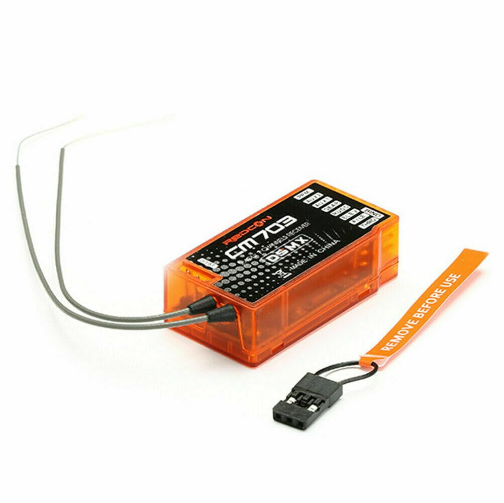 Orange CM703 DSM2/DSMX Récepteur compatible 7 canaux PWM/PPM 2,4 GHz pour Spektrum/JR