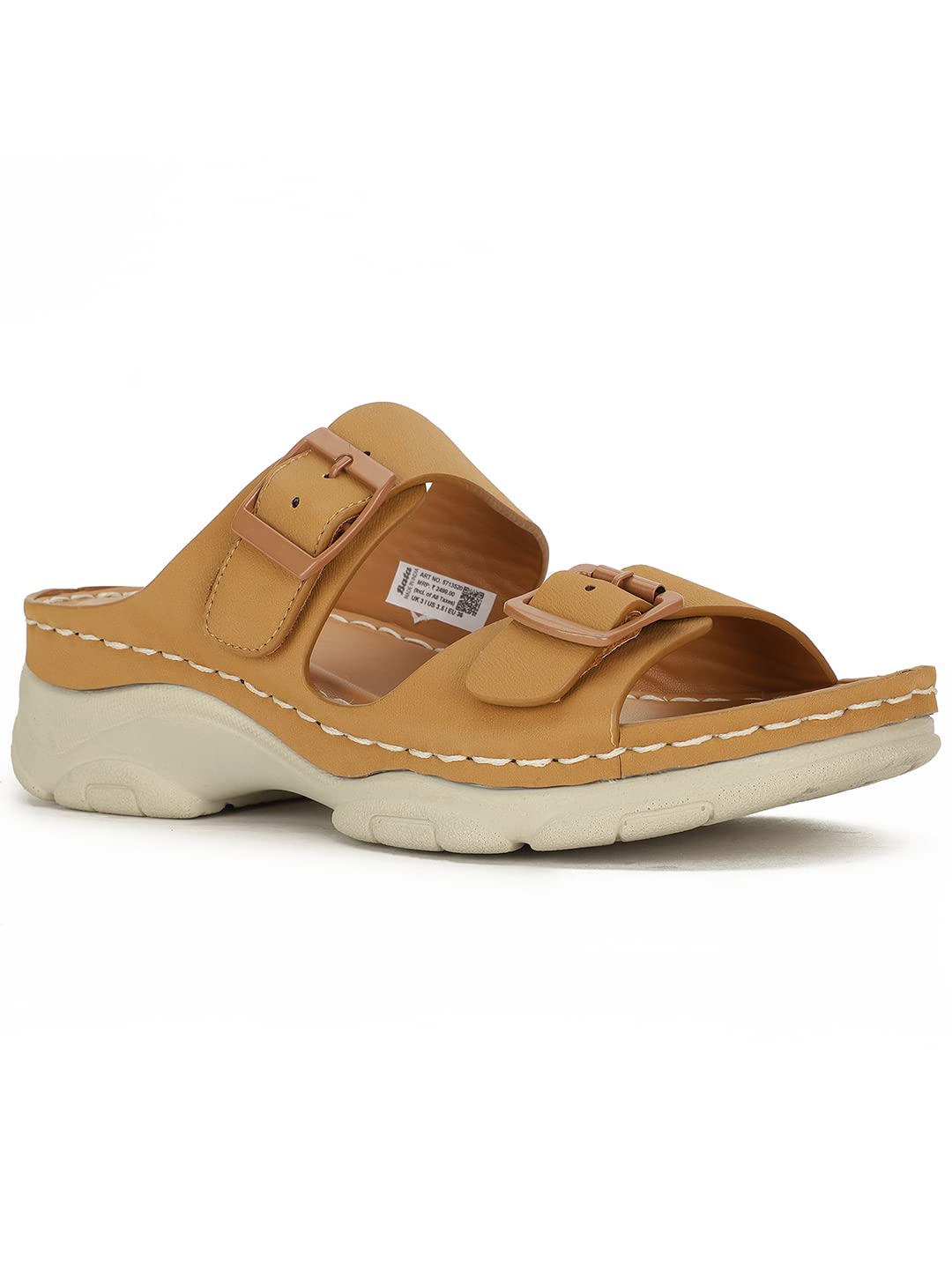 Bata Comfit Womens CHANDRA MULE Brown Slipper UK 3 (5713520) (B09W5X3XF3) Amazon Price History, Amazon Price Tracker