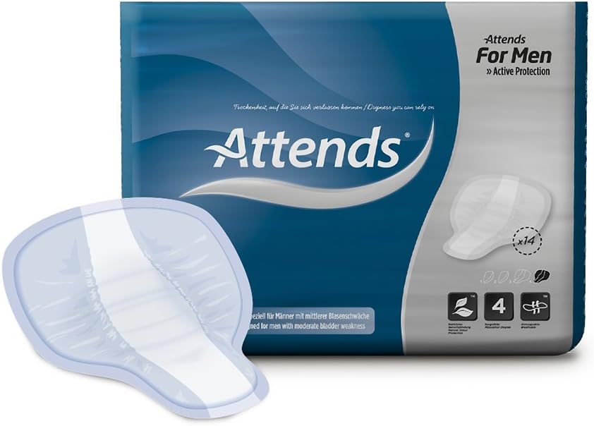 Attends Incontinence Pads For Men - Level 4 (1 Pack of 14)