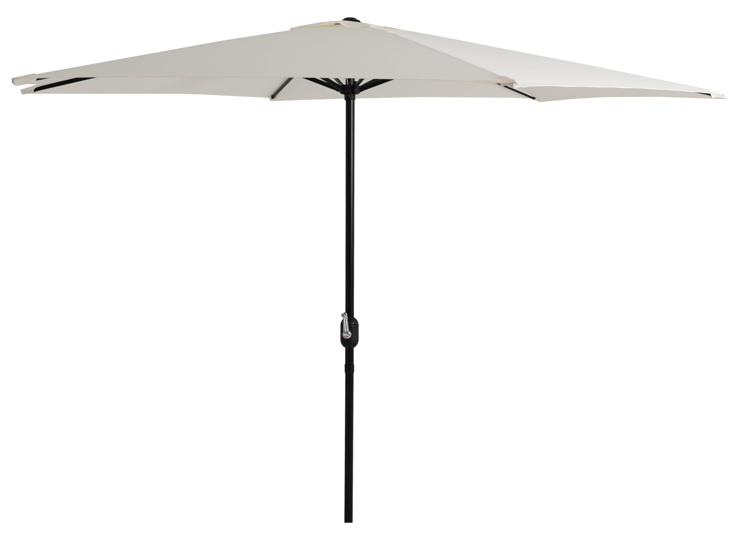SOMBRILLA Parasol para Exterior UV50+, 300cm de Diámetro, 245cm de Altura, Beige. Parasol de Aluminio con manivela, 3 Metros de diámetro para Exterior. En Beige.