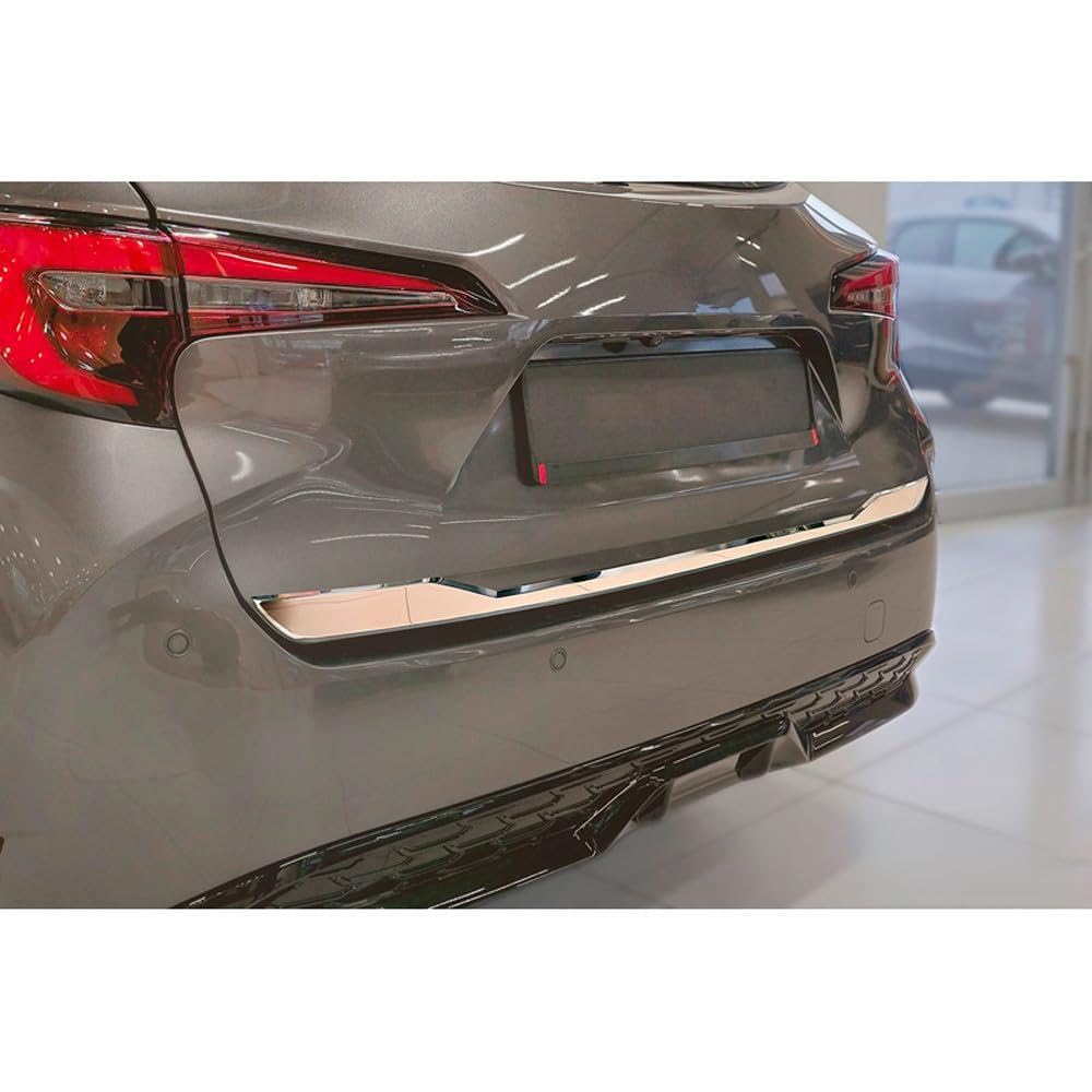 Avisa Chrome Stainless Steel Tailgate Trim compatible with Toyota Corolla Touring Sports (E21) 2019-