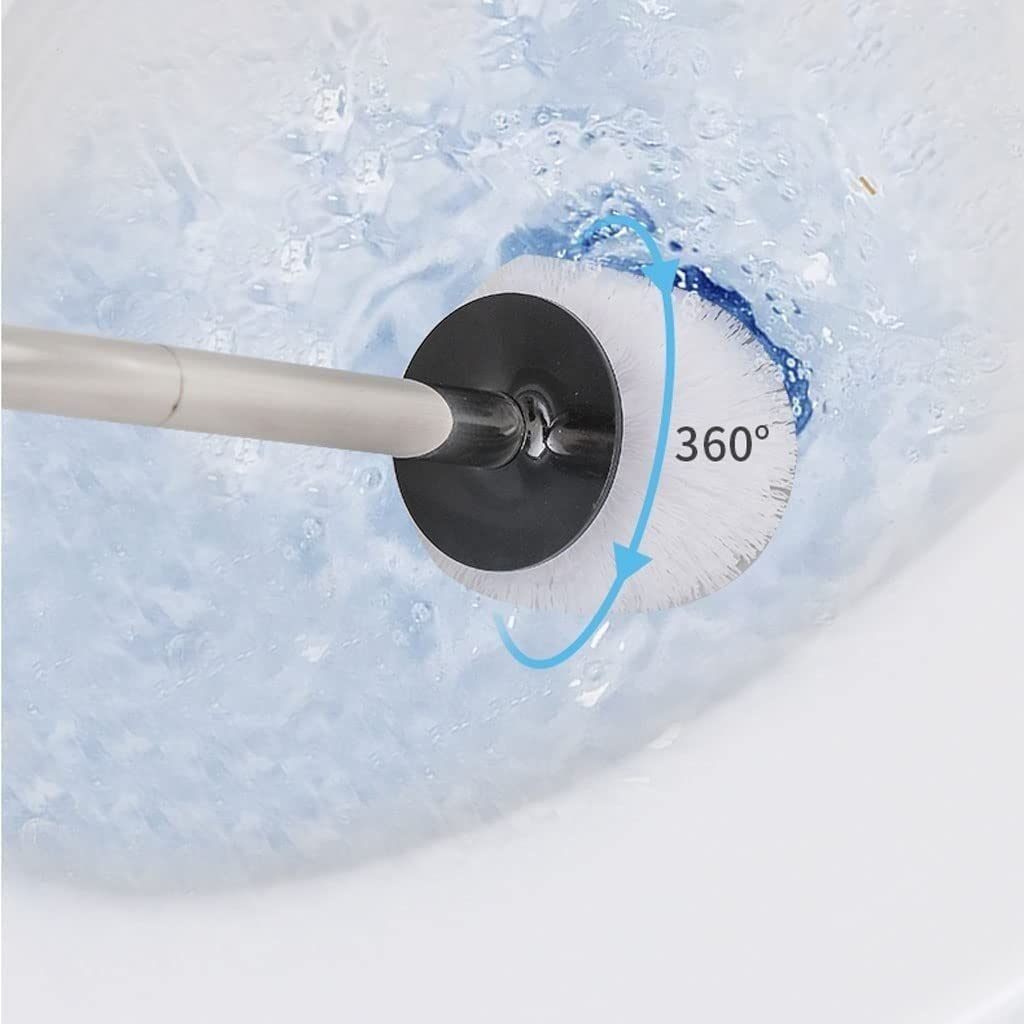Escobilla de Baño Escobillero WC Escobilla WC Cepillo de baño de cerámica con juego de soporte Cepillo de baño de mango largo de acero inoxidable Decorativo en el baño Escobillero de Baño Escobillas d