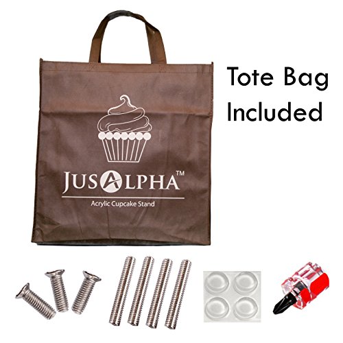 Jusalpha® Large 7 Tier Acrylic Round Wedding Cake Stand Dessert Stand Pastry Serving Platter-Food Display Stand For Large Event (Large With Rod Feet Base) (7Rf) #TOP6